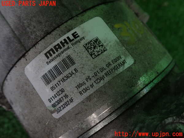 2UPJ-9231016025]マセラティ・ギブリ(MG30D)エアコンコンプレッサー 中古_3
