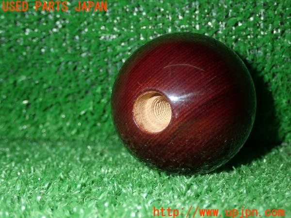 3UPJ=9231040614]コペン アルティメットエディションS(L880K)純正 シフトノブ① 木目 木製 ウッド 中古_2