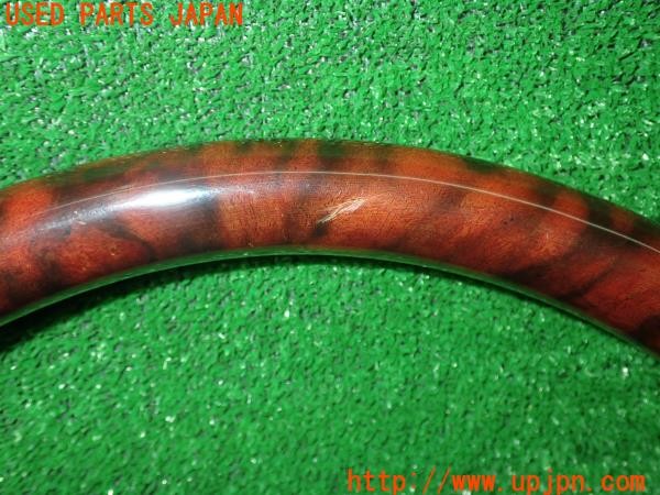 3UPJ=9231040617]コペン アルティメットエディションS(L880K)純正 MOMO ウッド 木目 ステアリング 中古_5