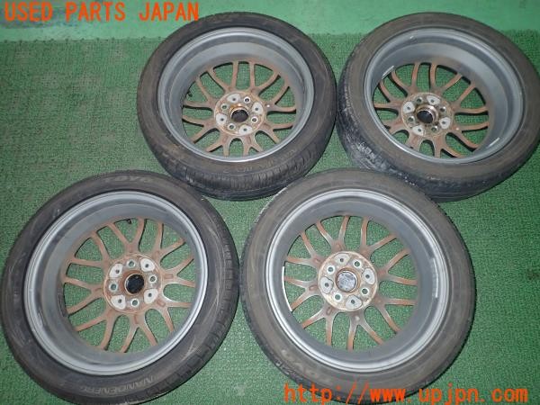 3UPJ=9231040916]コペン アルティメットエディションS(L880K)純正 BBS RX280 ホイール 15×4.5J +45 PCD100 4穴 4本 中古_2