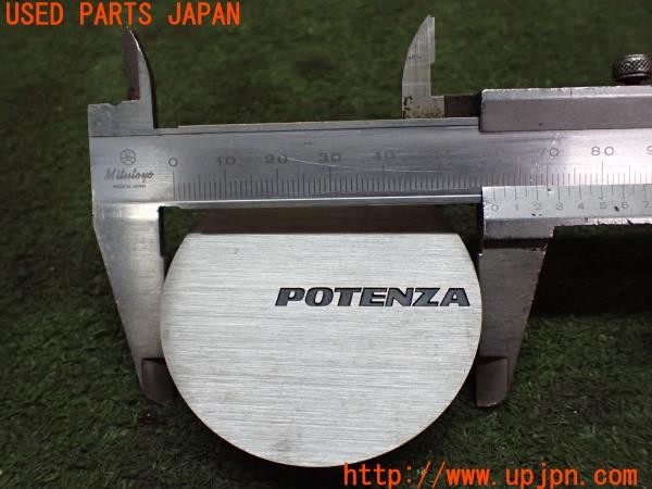 3UPJ=9231060975]アコード ユーロR(CL7)前期 BRIDGESTONE POTENZA ブリジストン ポテンザ ホイールセンターキャップ 中古_4