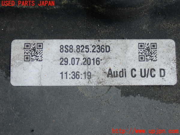2UPJ-9231072170]アウディ・TT クーペ(FVCJS)エンジンアンダーカバー 中古_4