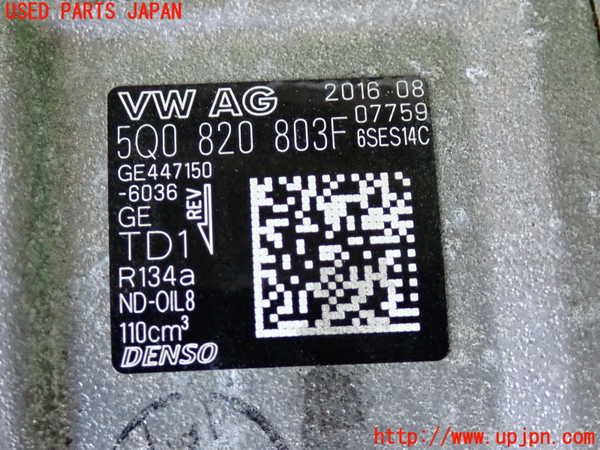 2UPJ-9231076025]アウディ・TT クーペ(FVCJS)エアコンコンプレッサー 中古_3