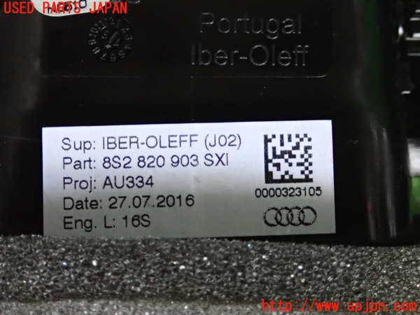 2UPJ-9231076066]アウディ・TT クーペ(FVCJS)エアコンスイッチ1 中古_4