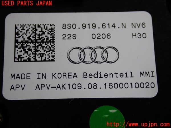 2UPJ-9231076306]アウディ・TT クーペ(FVCJS)スイッチ1 (MENU) 中古_3