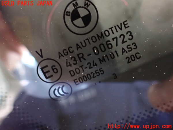 2UPJ-9231091382]BMW X1(52EE20)左クォーターガラス (43R-006723) 中古 (U11)_2