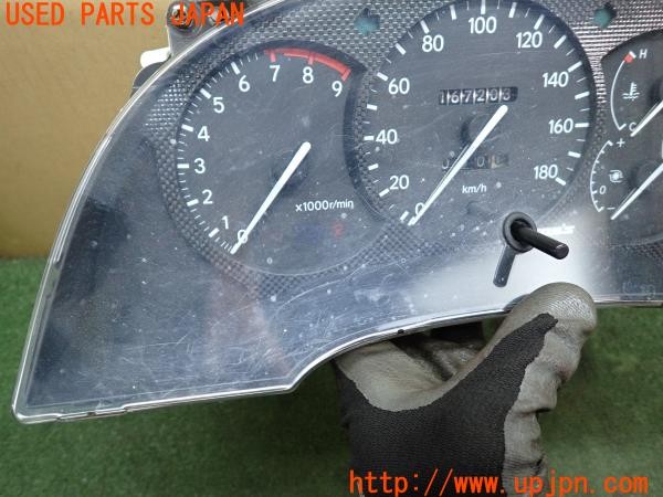 3UPJ=9231100538]セリカ GT-FOUR(ST205)純正 83200-20722 スピードメーター TOM’s カーボンメーターパネル付き 中古_2