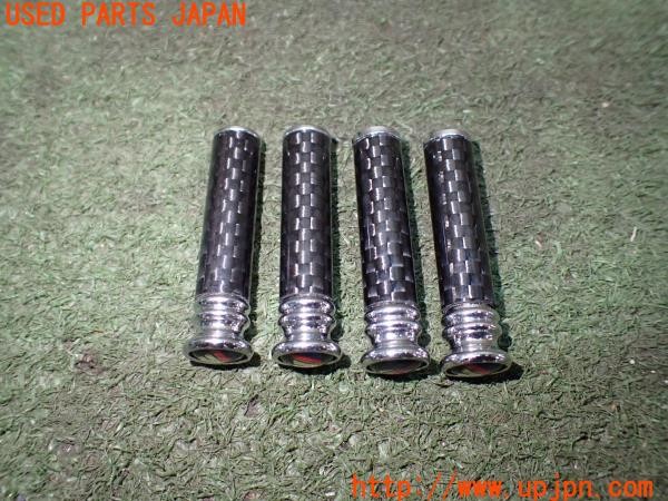 3UPJ=9231110001]BMW 420i グランクーペ Mスポーツ(4A20 F36)前期 社外 ドアロックピン キャップ カーボン調 ロゴ入り 中古_3