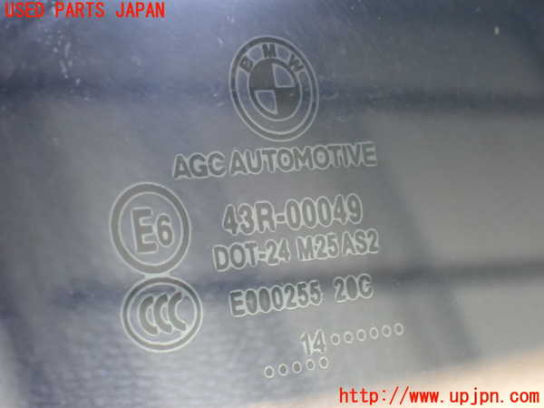 2UPJ-9231111382]BMW 420i グランクーペ(4A20)左クォーターガラス (43R-00049 M25) 中古 F36_2