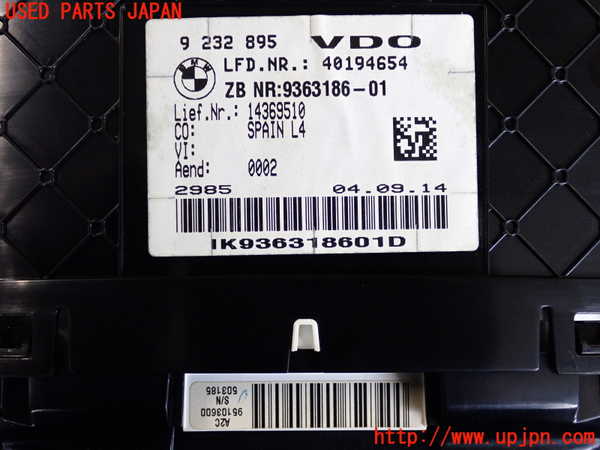 2UPJ-9231116170]BMW 420i グランクーペ(4A20)スピードメーター 中古 F36_3