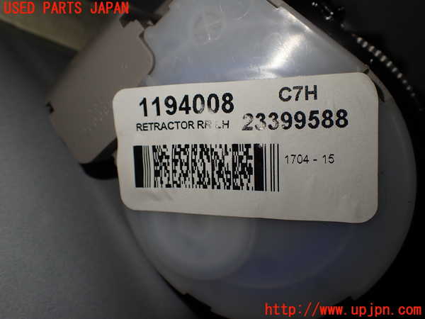 2UPJ-9231137185]キャデラック・ATS(A1SL)左2列目シートベルト 中古_3