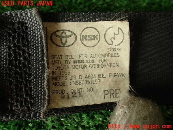 2UPJ-9231147075]アルテッツァ(SXE10)助手席シートベルト 中古_5