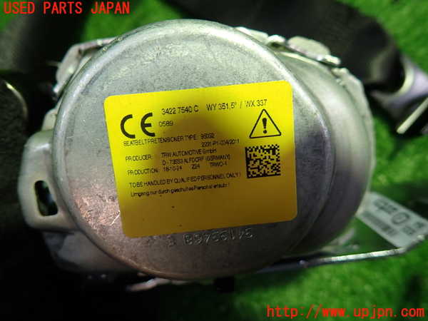 1UPJ-9231167155]BMW X2(YK20 F39)右2列目シートベルト 中古_2