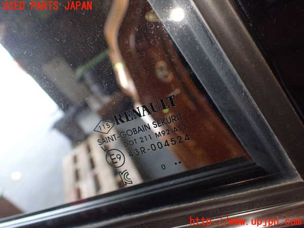 1UPJ-9231181290]ルノー・キャプチャー(HJBH5H)右後ドア 中古 SAINT-GOBAIN SEKURIT M92 43R-004524_4