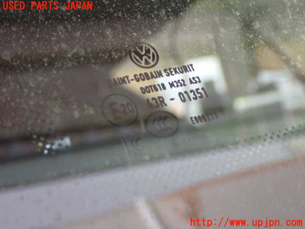 1UPJ-9231201382]VW ゴルフ ヴァリアント(CDDXDV)左クォーターガラス 中古 SAINT-GOBAIN SEKURIT M352 43R-01351_2