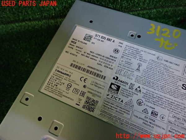 1UPJ-9231206589]VW ゴルフ ヴァリアント(CDDXDV)カーナビゲーション 中古_2