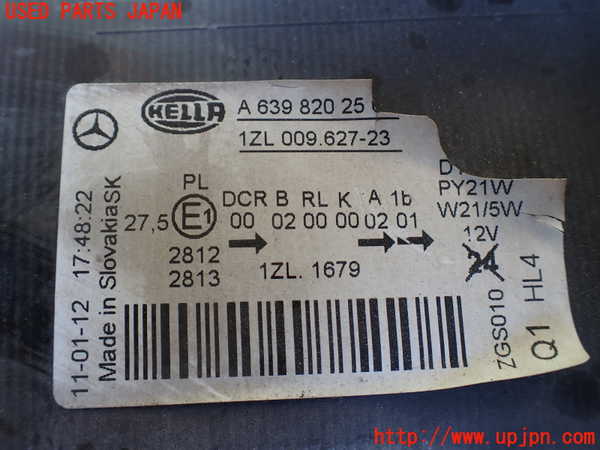 1UPJ-9231221132]ベンツ V350 W639(639350)左ヘッドライト HID 中古_4