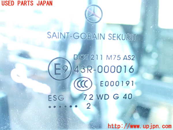 1UPJ-9231221230]ベンツ V350 W639(639350)右前ドア 中古 SAINT-GOBAIN SEKURIT M75 43R-000016_5