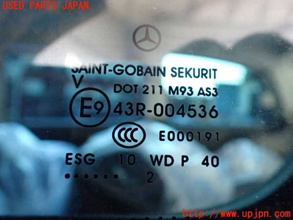 1UPJ-9231221320]ベンツ V350 W639(639350)左後ドア 中古 SAINT-GOBAIN SEKURIT M93 43R-004536_5