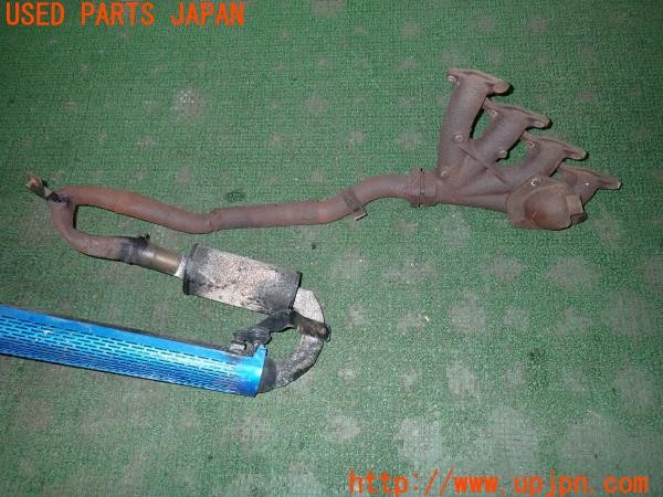 3UPJ=9231250152]三菱ジープ(J58)社外 マフラー エキゾースト 右側 サイド出し エキマニ付き ジャンク_2