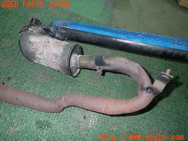 3UPJ=9231250152]三菱ジープ(J58)社外 マフラー エキゾースト 右側 サイド出し エキマニ付き ジャンク_4