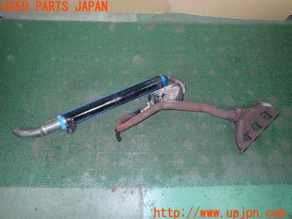 3UPJ=9231250152]三菱ジープ(J58)社外 マフラー エキゾースト 右側 サイド出し エキマニ付き ジャンク_5