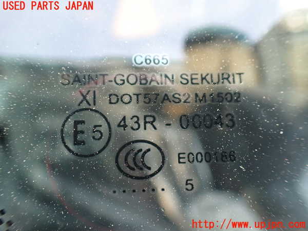 1UPJ-9231271380]マセラティ・クアトロポルテ(MQP30A)右クォーターガラス 中古 SAINT-GOBAIN SEKURIT M1502 43R-00043_2