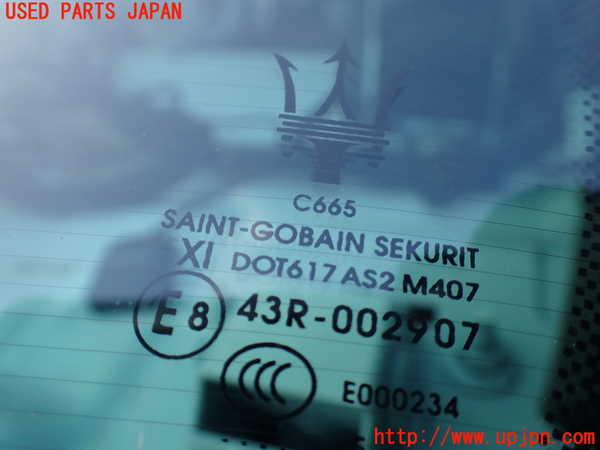 1UPJ-9231271560]マセラティ・クアトロポルテ(MQP30A)リアガラス 中古 SAINT-GOBAIN SEKURIT M407 43R-002907_2