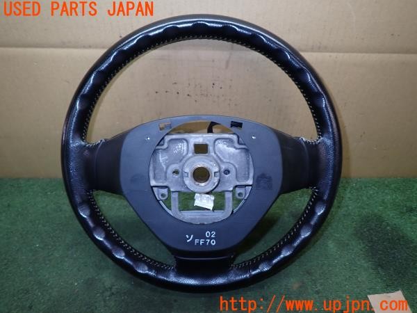 3UPJ=9231280617]RX-8(SE3P)前期 ロータリーエンジン40周年記念車 純正 ステアリング 専用黒革 グレーステッチ 中古_2