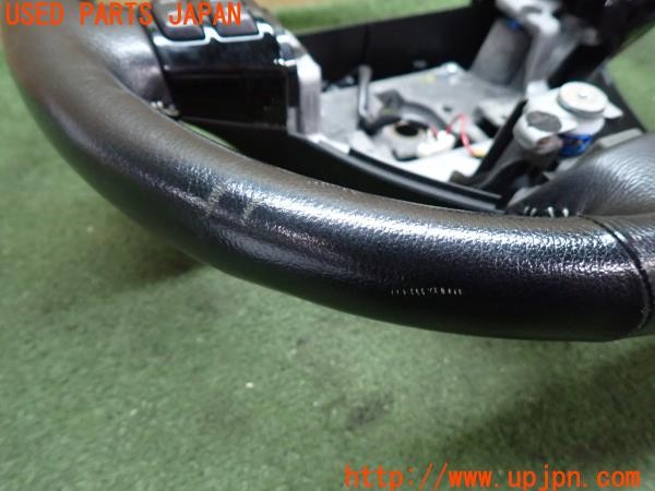 3UPJ=9231280617]RX-8(SE3P)前期 ロータリーエンジン40周年記念車 純正 ステアリング 専用黒革 グレーステッチ 中古_4