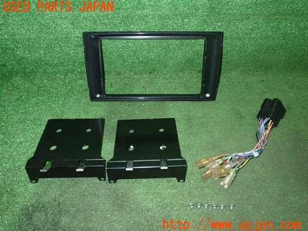 3UPJ=9231290512]ポルシェ カイエン ターボ(9PAM4851A 957型) ナビ取付キット パネル ステー 変換ハーネス 中古_2
