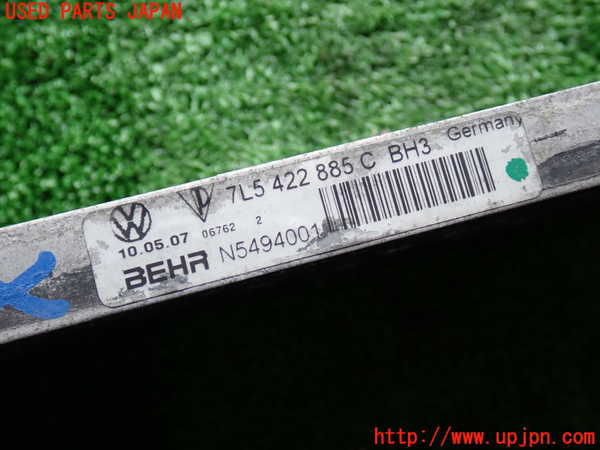2UPJ-9231292481]ポルシェ・カイエン ターボ(9PAM4851A)オイルクーラー1 中古_2