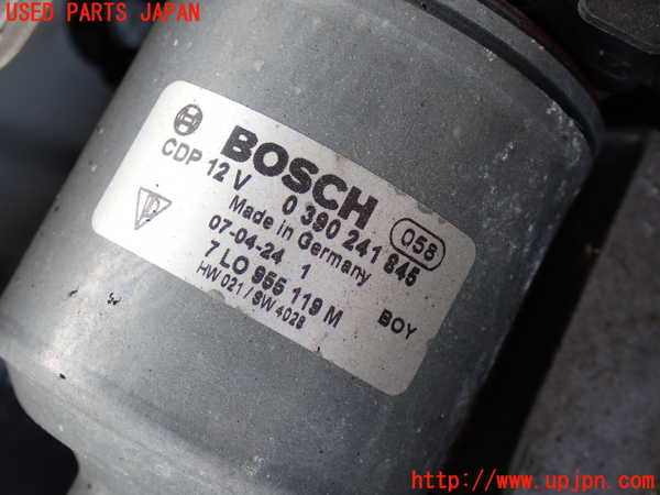 2UPJ-9231296770]ポルシェ・カイエン ターボ(9PAM4851A)フロントワイパーモーター 中古_2