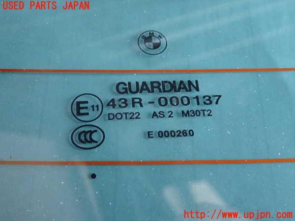 2UPJ-9231321560]BMW アクティブハイブリッド5(AH5)(FZ35)(F10)リアガラス (43R-000137 M30T2) 中古_2