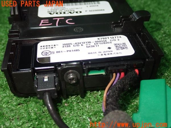 3UPJ=9231340503]ボルボ EX40(XE400RXCE)純正 三菱電機 ミツビシ EP1UB20S X792T12774 ETC2.0車載器 中古_3