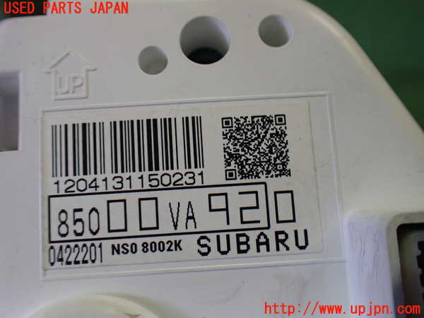 2UPJ-9231356170]WRX STI(VAB)スピードメーター 中古_4