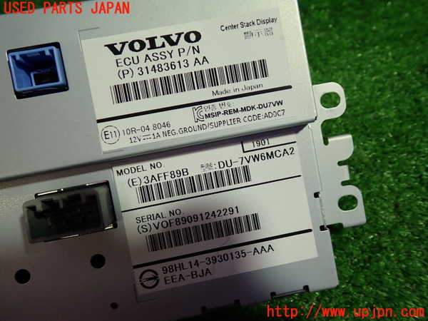 1UPJ-9231416629]ボルボ・V40(MB4154T)モニター 中古_2