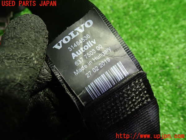 1UPJ-9231417045]ボルボ・V40(MB4154T)運転席シートベルト 中古_2