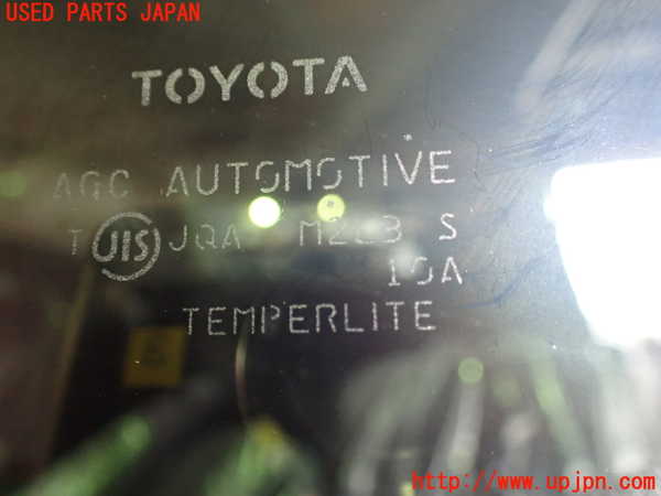 1UPJ-9231421382]ヴェルファイア(ANH20W)左クォーターガラス AGC M2L3 中古_2