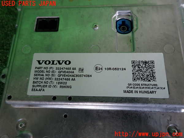2UPJ-9231456629]ボルボ・V60(ZB420)モニター 中古_3