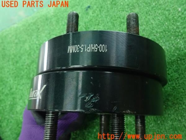 3UPJ=9231490972]セリカ GT-FOUR(ST205)Durax デュラックス 30mm PCD100 5穴 M12×P1.5 ワイドトレッドスペーサー② 2枚 中古_5