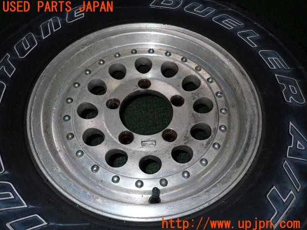 3UPJ=9231500961]三菱 ジープ(J53)EMR PRODUCT ホイール 15×6JJ +22 PCD139.7 5穴 1本 中古_2