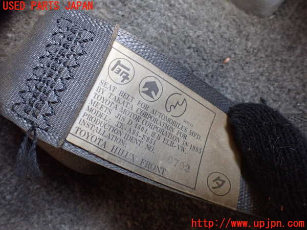 1UPJ-9231537075]ハイラックスサーフ N130系 4ドア(VZN130G)助手席シートベルト 中古_2