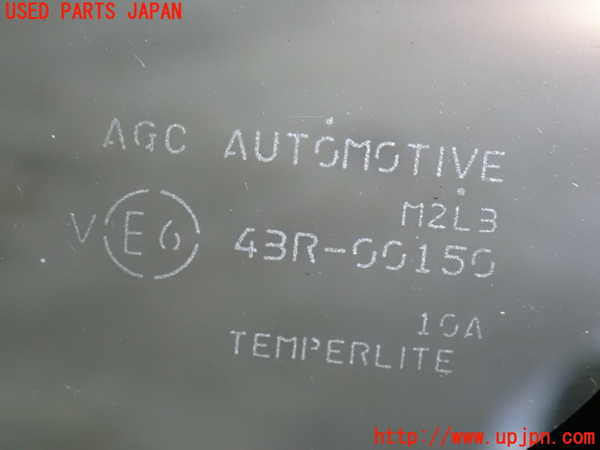 1UPJ-9231571380]ノア(ヴォクシー)(MZRA90W)右クォーターガラス AGC M2L3 中古_2