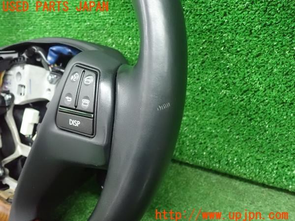 3UPJ=9231610617]レクサス LS460(USF40)後期 純正 木目調 ステアリング 中古_5