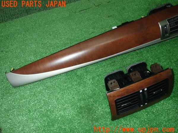 3UPJ=9231610648]レクサス LS460(USF40)後期 純正 木目調 エアコン吹き出し口 ダッシュ 後席 2点 中古_2