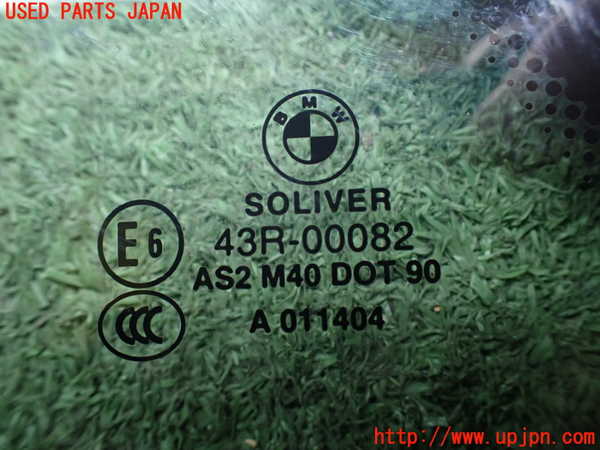 2UPJ-9231621380]BMW Z4(LM25)(E89)右クォーターガラス (43R-00082 M40) 中古_2