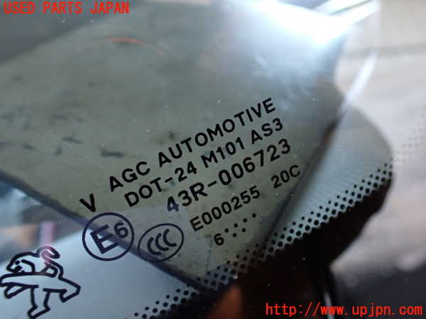 2UPJ-9231641382]プジョー・2008(A94HN01)左クォーターガラス (43R-006723) 中古_2