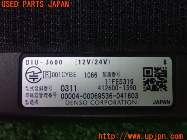 3UPJ=9231650503]エクリプス スパイダー(D53A)DENSO デンソー DIU-3600 ETC車載器 中古_5