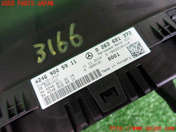 2UPJ-9231666170]ベンツ B180(246242)(246)スピードメーター 中古_3